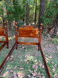 Pair of Twin Federal Style Four Post Beds