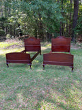 Victorian Ball & Claw Twin Bed Set