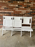 Three Seat Antique Folding Bench