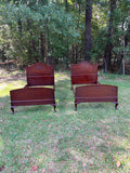 Victorian Ball & Claw Twin Bed Set