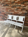Three Seat Antique Folding Bench
