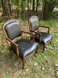 Pair of Extra Wide French Parlor Chairs