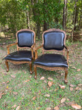 Pair of Extra Wide French Parlor Chairs
