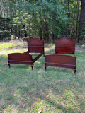 Victorian Ball & Claw Twin Bed Set