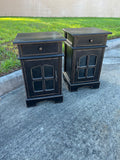Cute Black Night Stand Set