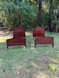 Victorian Ball & Claw Twin Bed Set
