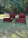 Victorian Ball & Claw Twin Bed Set