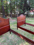 Victorian Ball & Claw Twin Bed Set