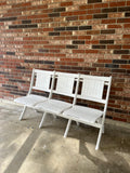 Three Seat Antique Folding Bench