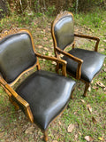 Pair of Extra Wide French Parlor Chairs