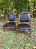 Pair of Extra Wide French Parlor Chairs