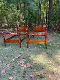 Pair of Twin Federal Style Four Post Beds