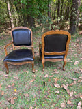 Pair of Extra Wide French Parlor Chairs