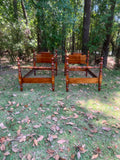 Pair of Twin Federal Style Four Post Beds