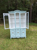 French Provincial China Cabinet