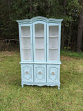 French Provincial China Cabinet