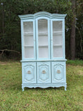 French Provincial China Cabinet