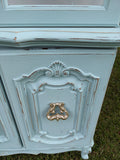 French Provincial China Cabinet